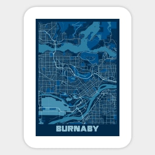 Burnaby - Canada Peace City Map Sticker